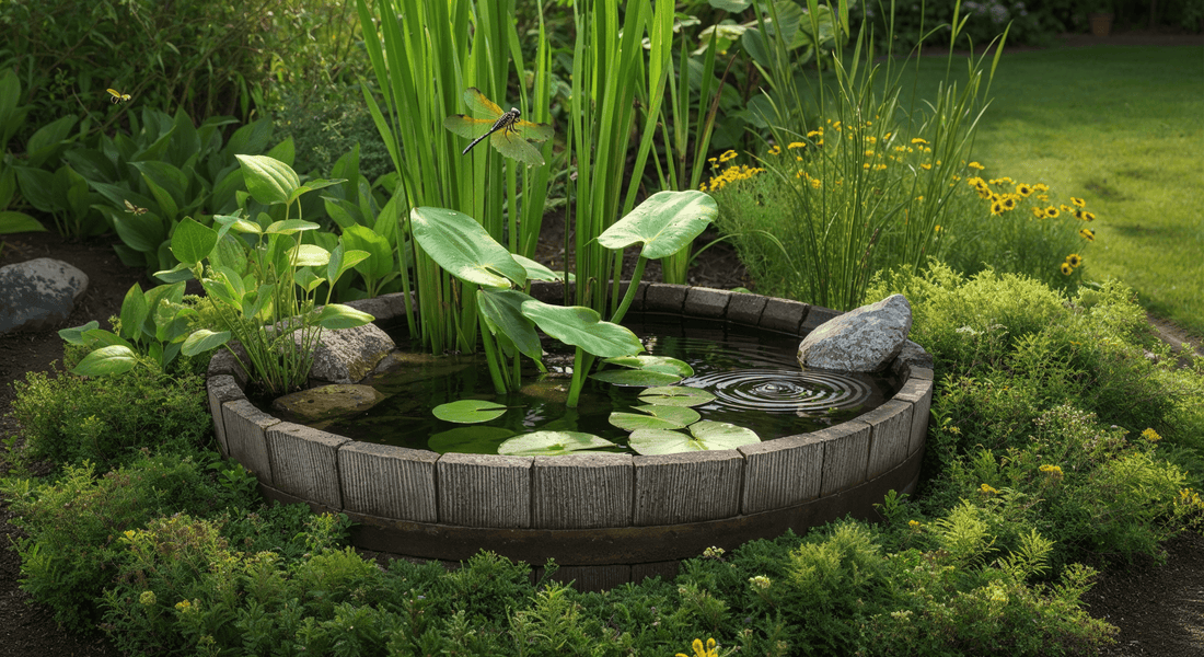 What growing British native pond plants in a half barrel taught me about stillness and small-scale habitats