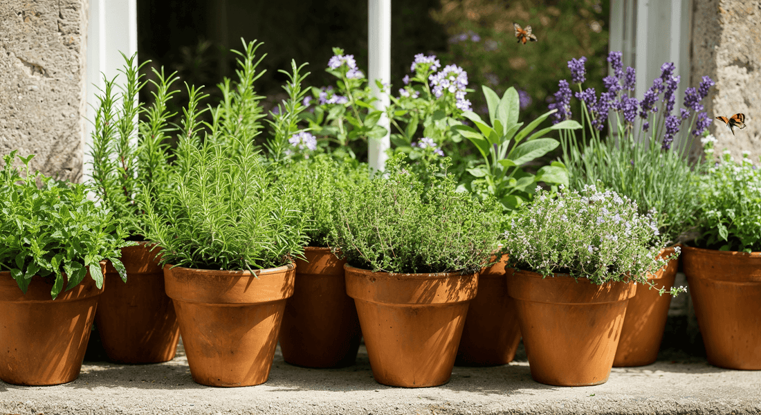 Why growing old English herbs in pots supports wildlife and low-waste living