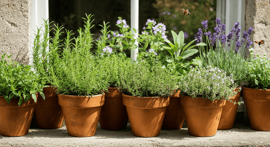 Why growing old English herbs in pots supports wildlife and low-waste living