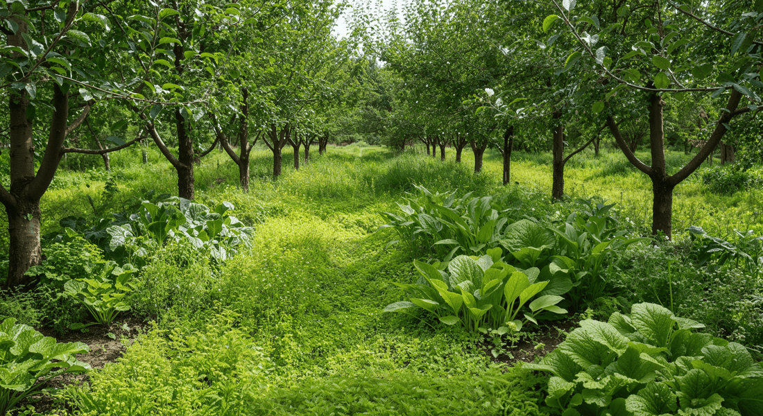 What I learned from layering edible perennials like Good King Henry beneath apple trees