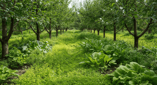 What I learned from layering edible perennials like Good King Henry beneath apple trees
