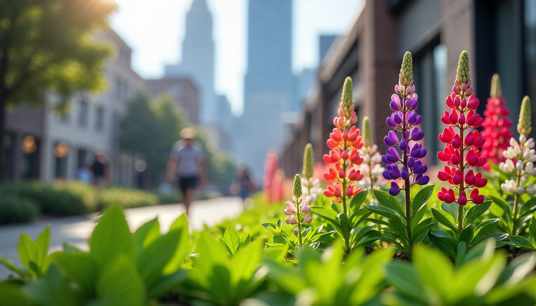 Planting with memory how grandmother’s lupins blossomed again in my tiny urban patch