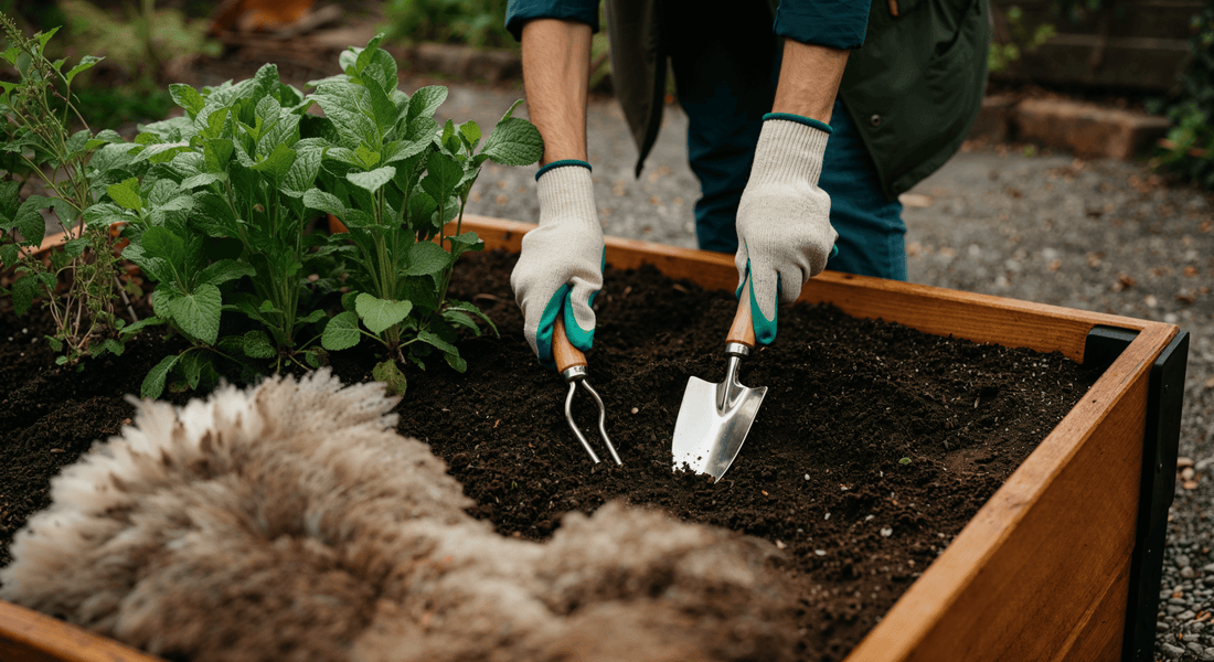 When I layered wool waste under raised beds and watched soil life flourish