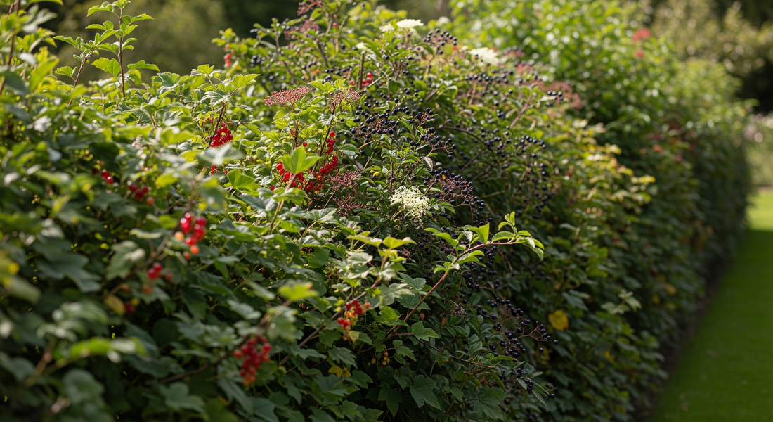 How to plant an edible hedge using heritage fruiting shrubs and no synthetic fertilisers