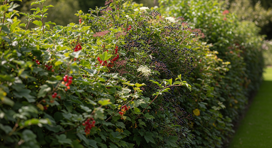 How to plant an edible hedge using heritage fruiting shrubs and no synthetic fertilisers