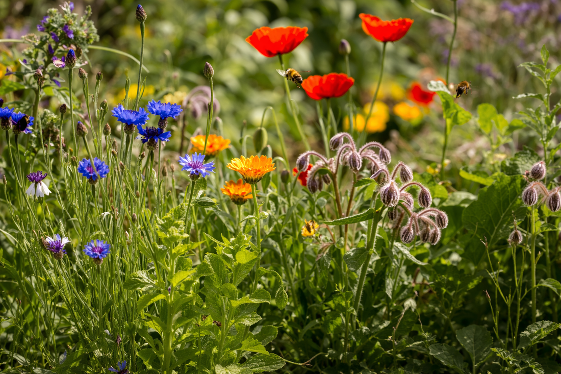 How to grow a pollinator patch using native annuals without adding plastic or constant watering