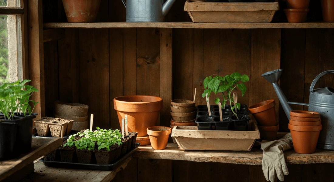 How to eliminate plastic from your potting shed and still support every stage of seedling growth