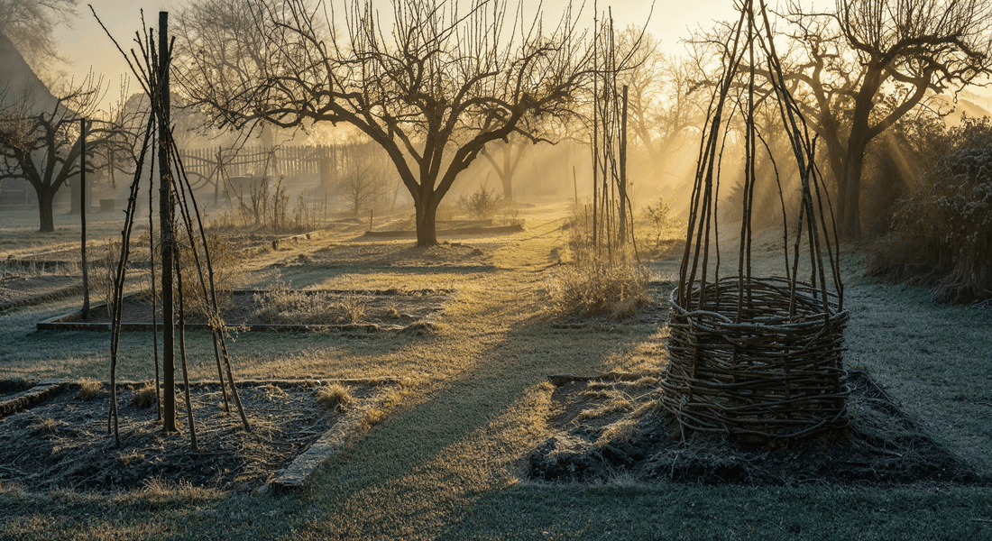 How I turned pruned fruit tree twigs into trellises and found beauty in the circular rhythm of the garden