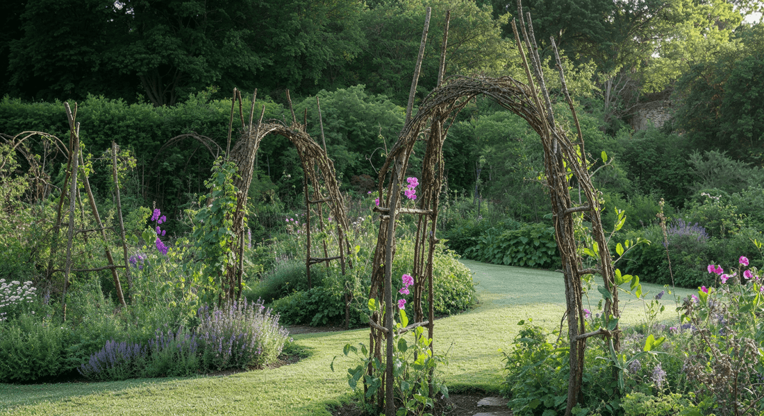 How using traditional hazel supports can strengthen your climbers and support wildlife
