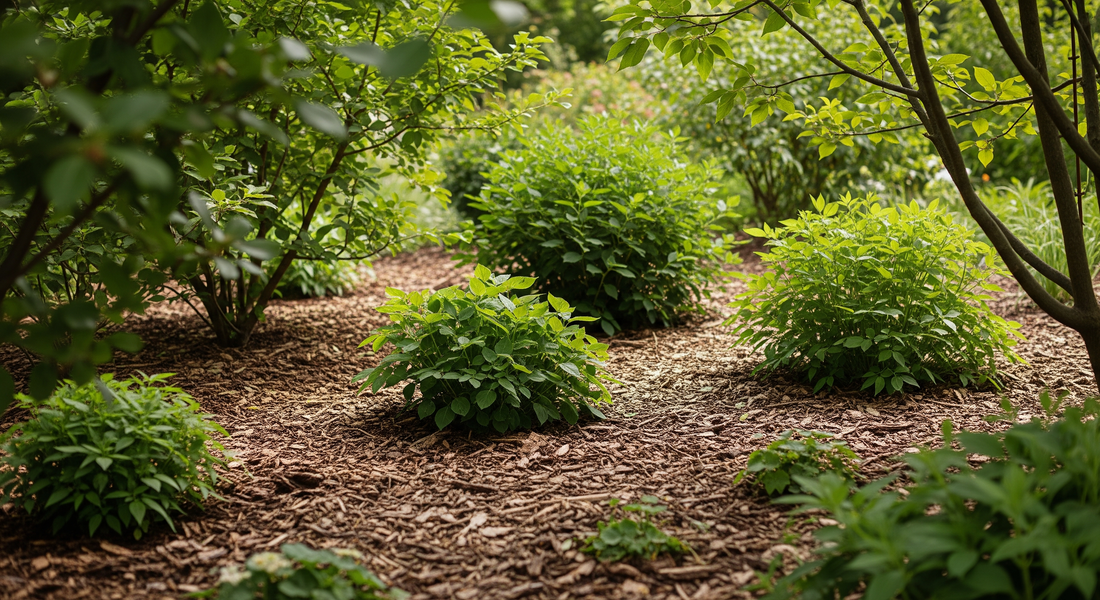 Why mulching with bark and leaf mould helps conserve water and feed the soil through summer