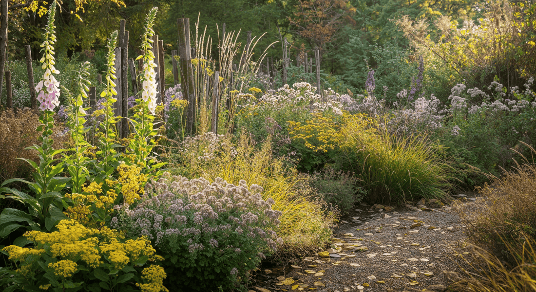 How to plant a seasonal wildlife border using only native perennials and no plastic supports