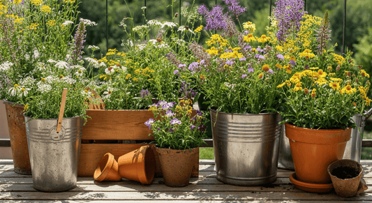 How to grow native wildflowers in containers without using plastic seed trays