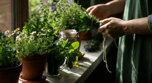 How to grow and dry your own herbs for tea using native plants and plastic-free methods