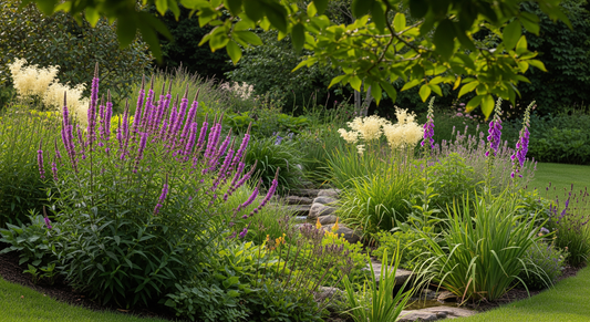 How to build a rain garden to manage water sustainably and support pollinators all year