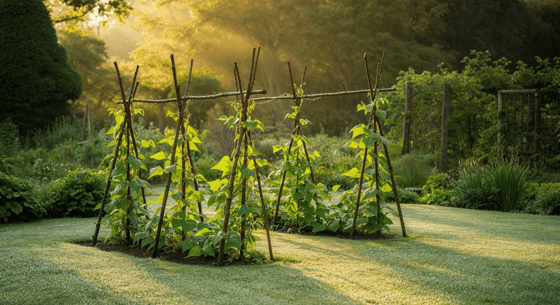 How to choose the right heritage beans for climbing on hazel poles and feeding the soil at the same time