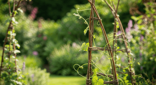 How to train native climbers on willow frames and strengthen pollinator corridors