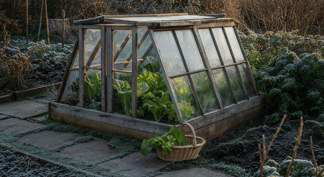 How to grow salad leaves through winter using cold frames made from salvaged materials