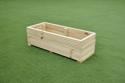 40cm Wide Wooden Garden Planter | Pressure-Treated Decking | Ready-Made