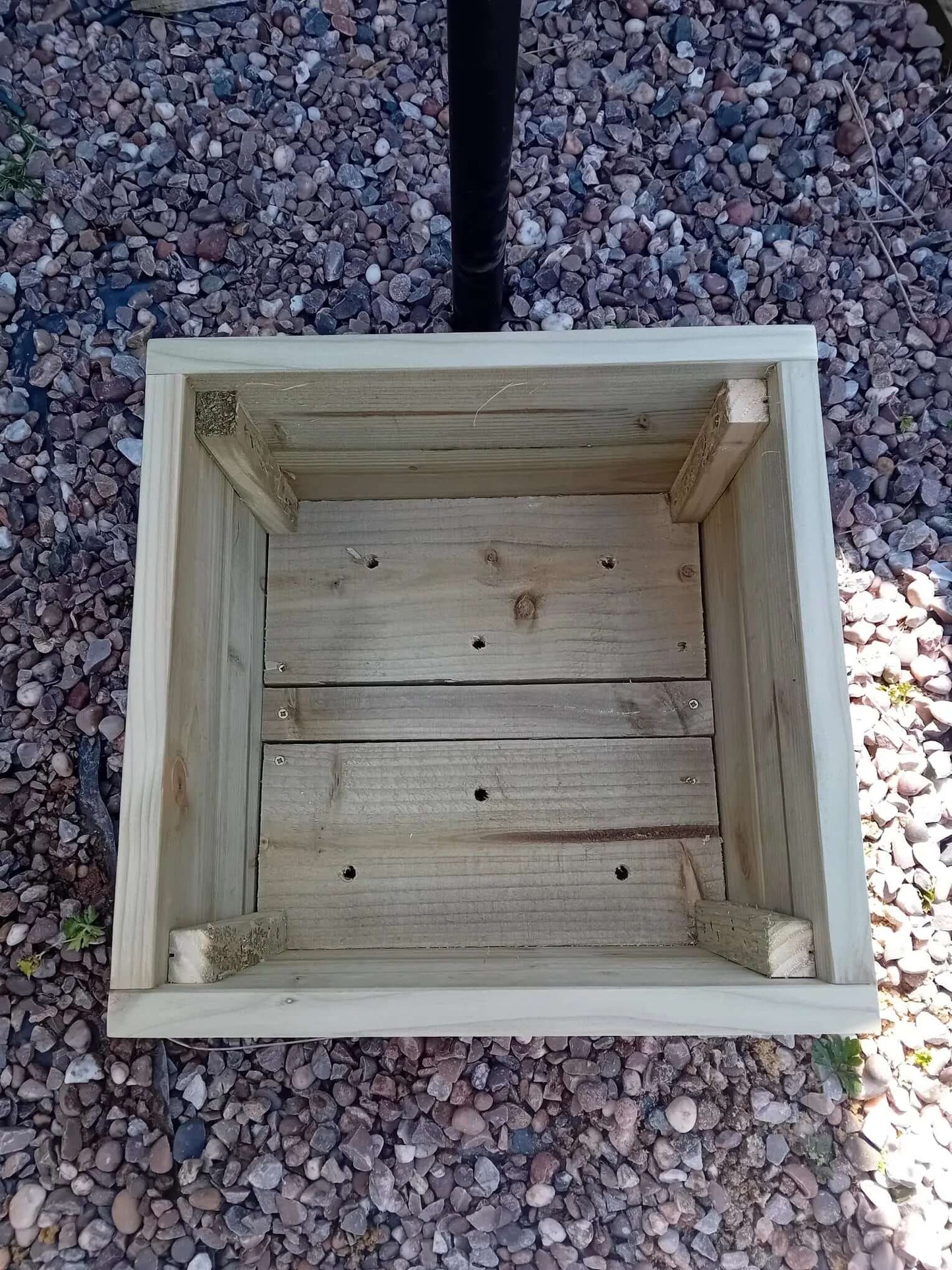 Square Wooden Decking Planter - Handmade UK Pressure-Treated Garden Planter