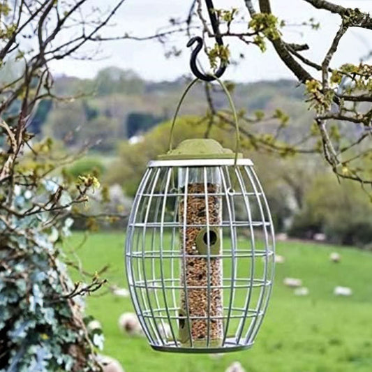 Bird Feeder Cage for Small Garden Birds | Squirrel-Proof Wild Bird Feeding Station