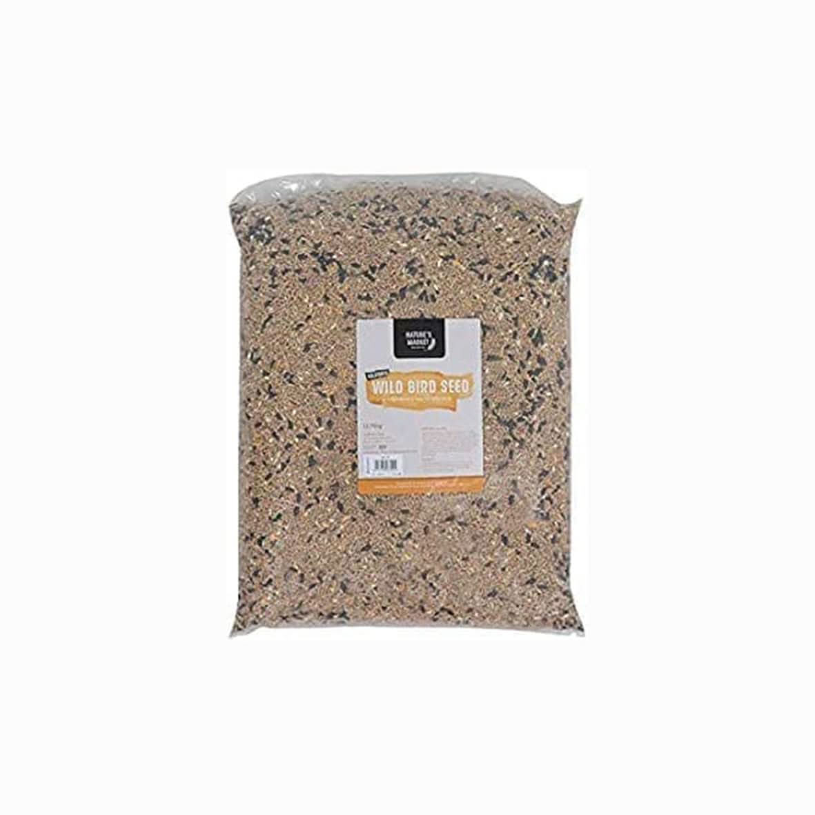 Premium 12.75kg Wild Bird Seed Mix - High Energy Protein for Year-Round Feeding