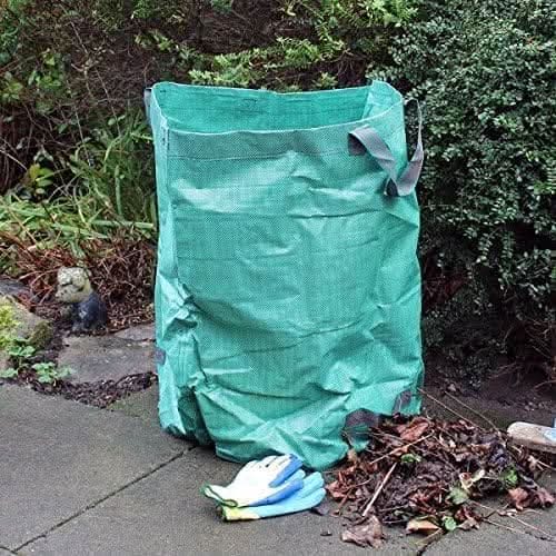 Large 272L Reusable Garden Waste Sack | Durable Green Refuse Bag Heavy Duty