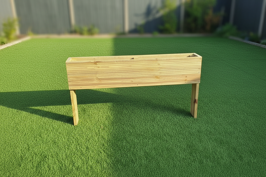 Extra Deep Raised Wooden Decking Planter - 60cm High Pressure Treated Garden Planter Box
