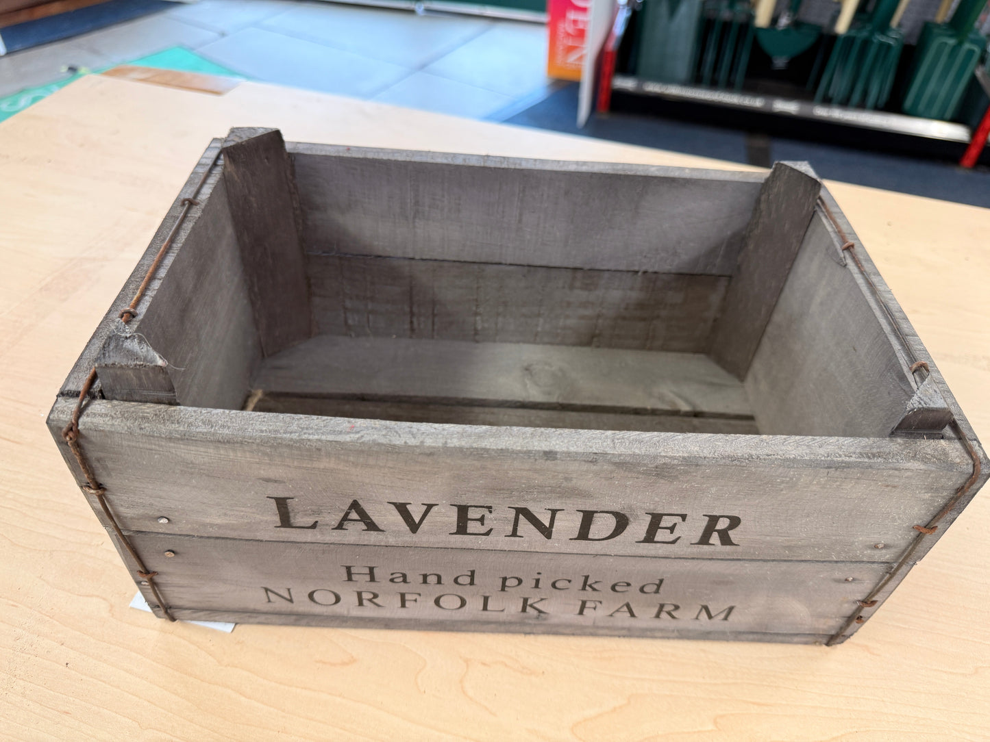 Set of 3 Wooden Lavender Boxes