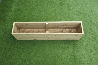 Large 2 Tier Wooden Garden Planters | Rustic Raised Planter Boxes for Outdoor Spaces