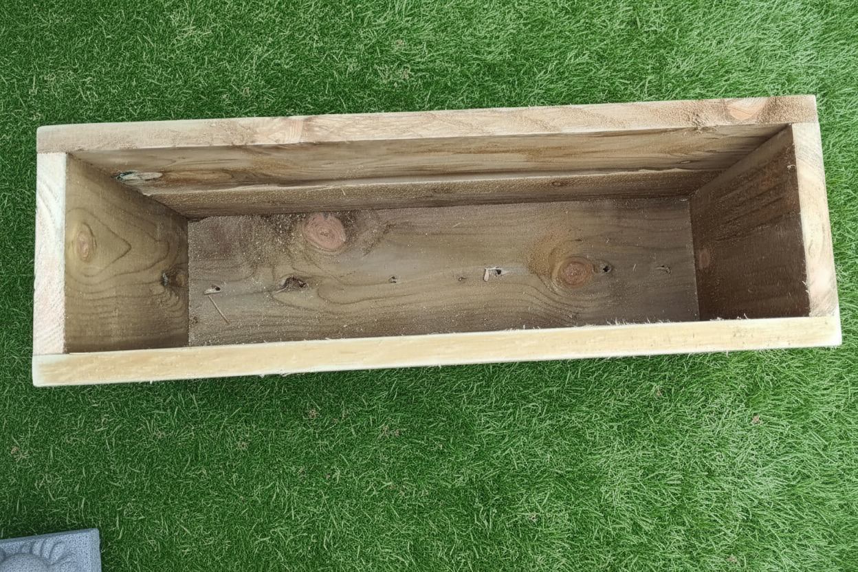 Large 2 Tier Wooden Garden Planters | Rustic Raised Planter Boxes for Outdoor Spaces