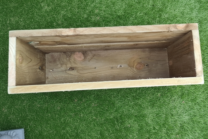 Large 2 Tier Wooden Garden Planters | Rustic Raised Planter Boxes for Outdoor Spaces