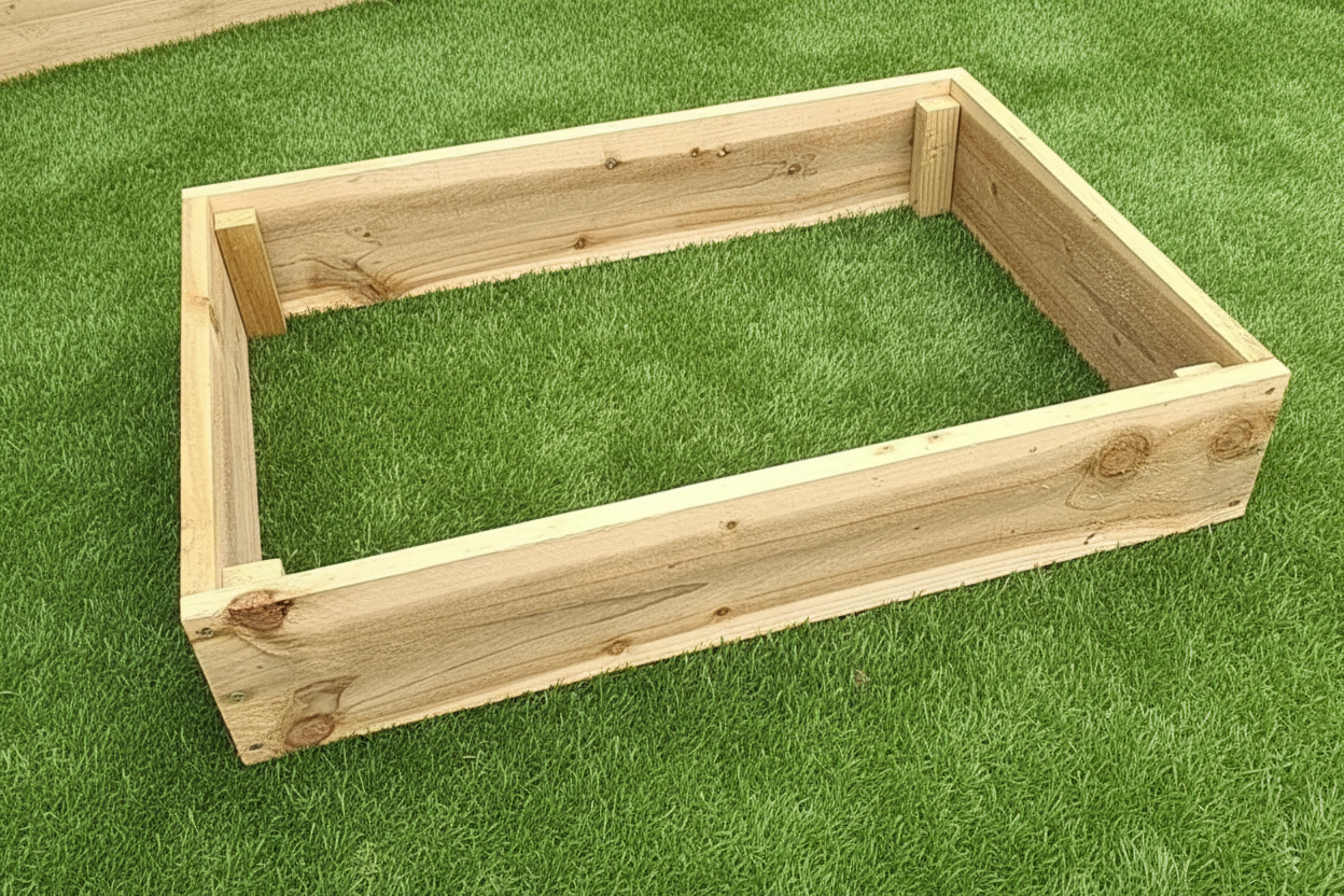 6x1 Timber Raised Planter Bed - Wooden Garden Box, 3 Height Options