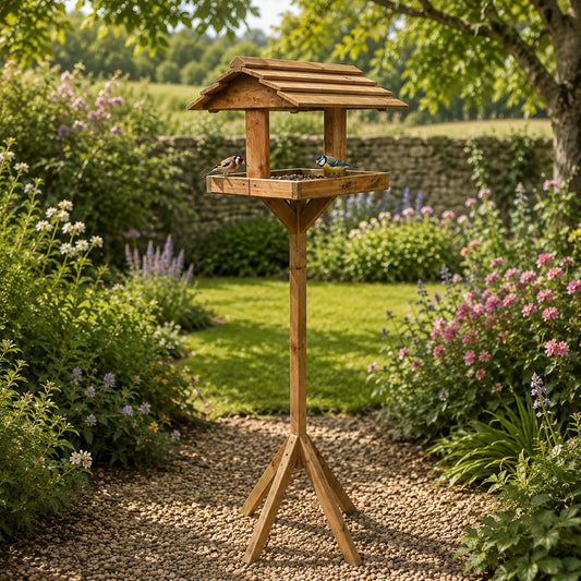 Honeyfields Alford Bird Table - Wild Bird Feeding Station for Gardens