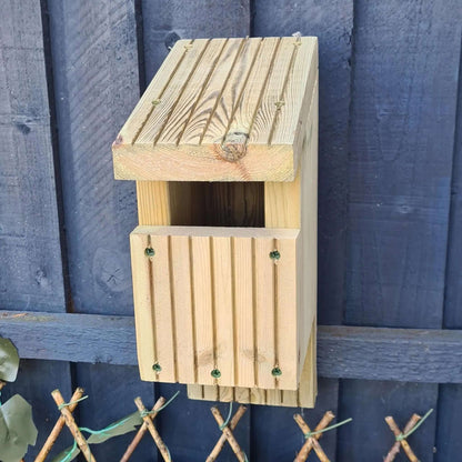 Open-Fronted Nesting Box for Robins, Wrens & Flycatchers - Weatherproof Bird House