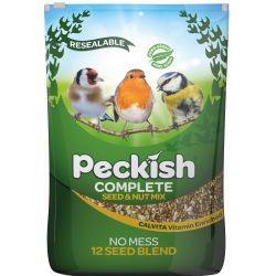 Peckish Complete Seed And Nut No Mess Wild Bird Seed Mix, 12.75kg